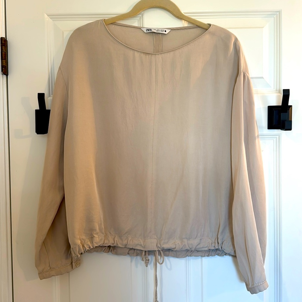 Zara Blouse with Drawstring Waist